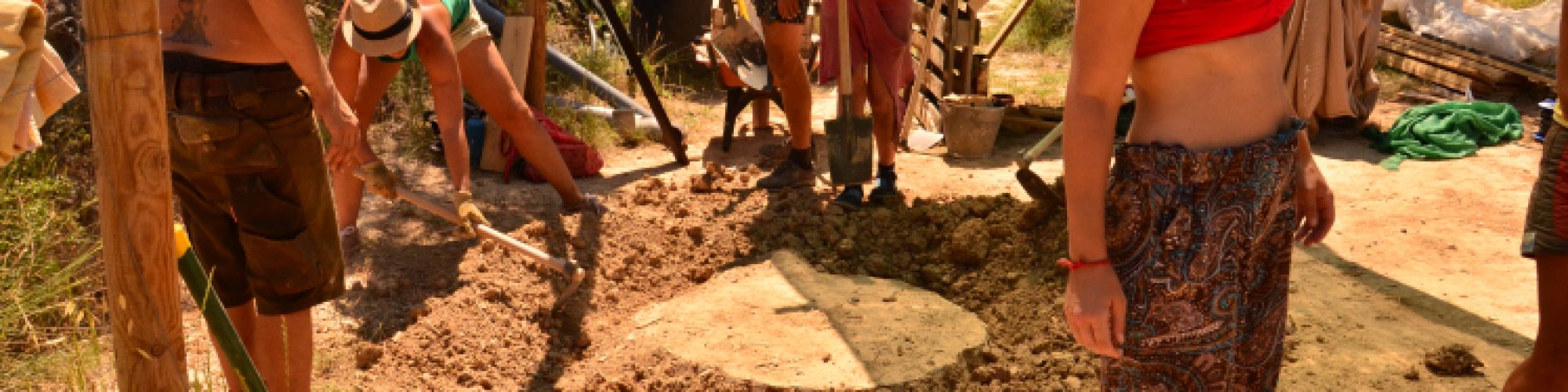 Preparing the mulch basin